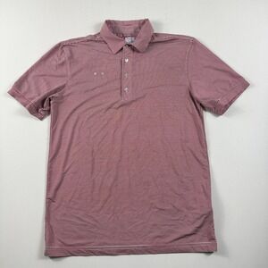 Chick-Fil-A Shirt Men's Small Red Stripe Polo Oobe Employee‎ Uniform Hydrochill